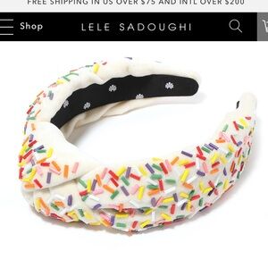 Lele Sadoughi Buttercream Sprinkles Headband